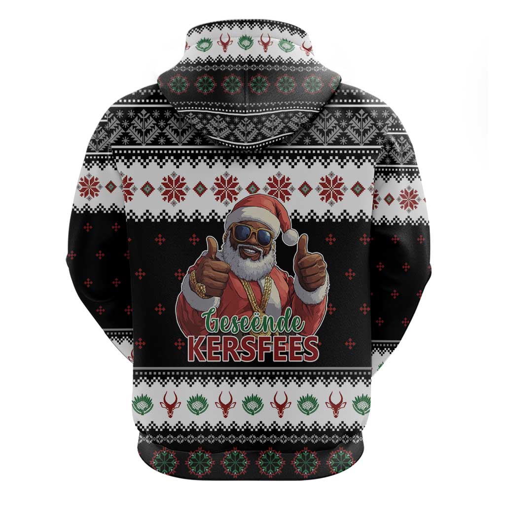 South Africa Christmas Hoodie Hip Hop Santa Claus LT05