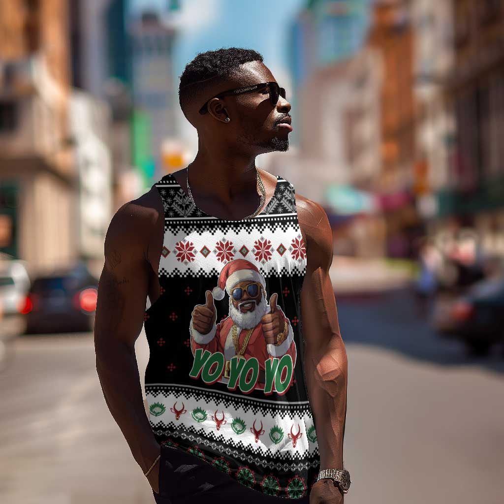 South Africa Christmas Men Tank Top Hip Hop Santa Claus LT05