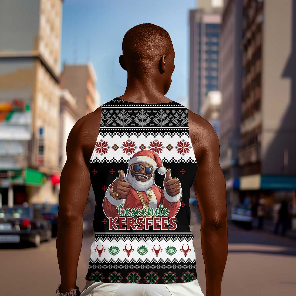 South Africa Christmas Men Tank Top Hip Hop Santa Claus LT05