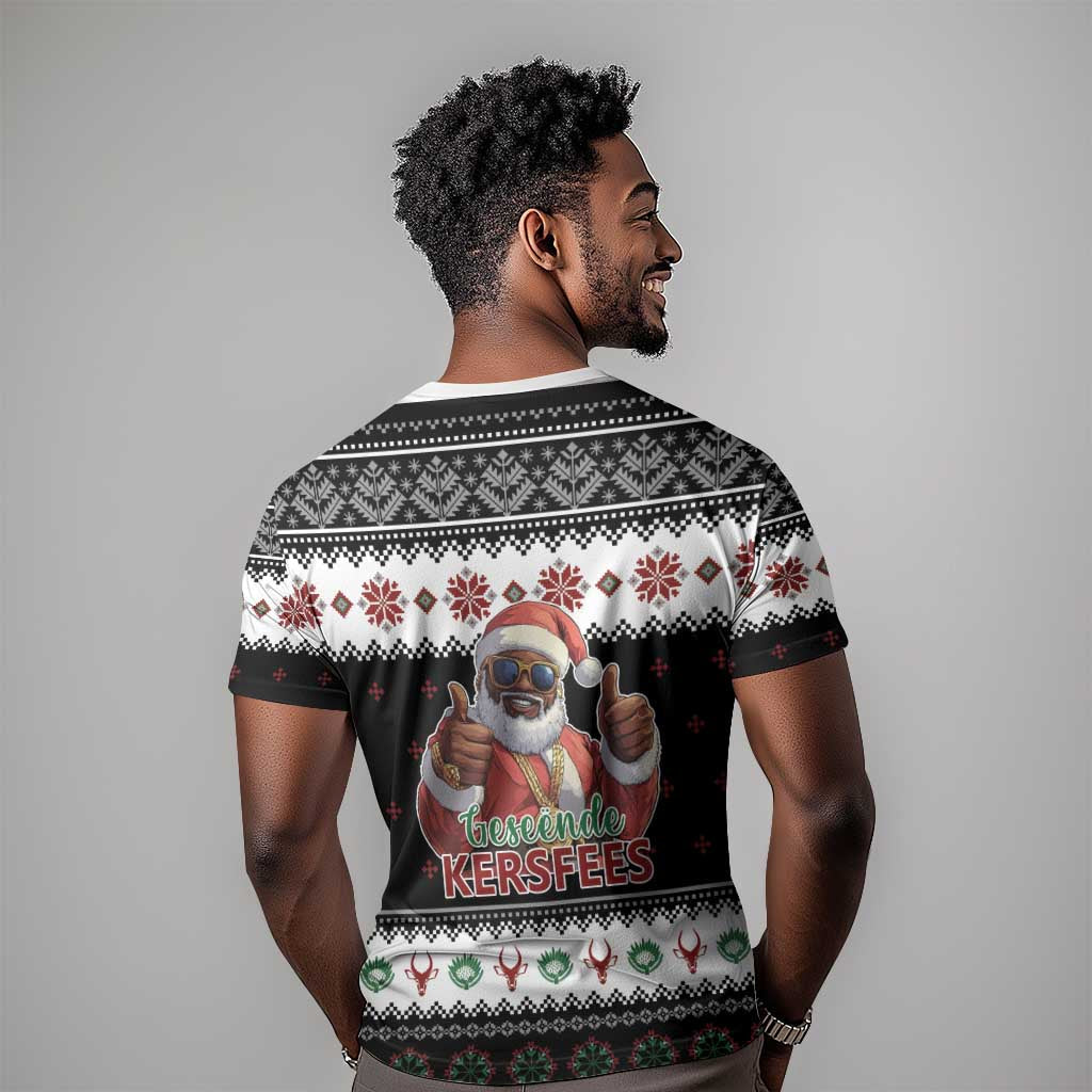 South Africa Christmas T shirt Hip Hop Santa Claus LT05