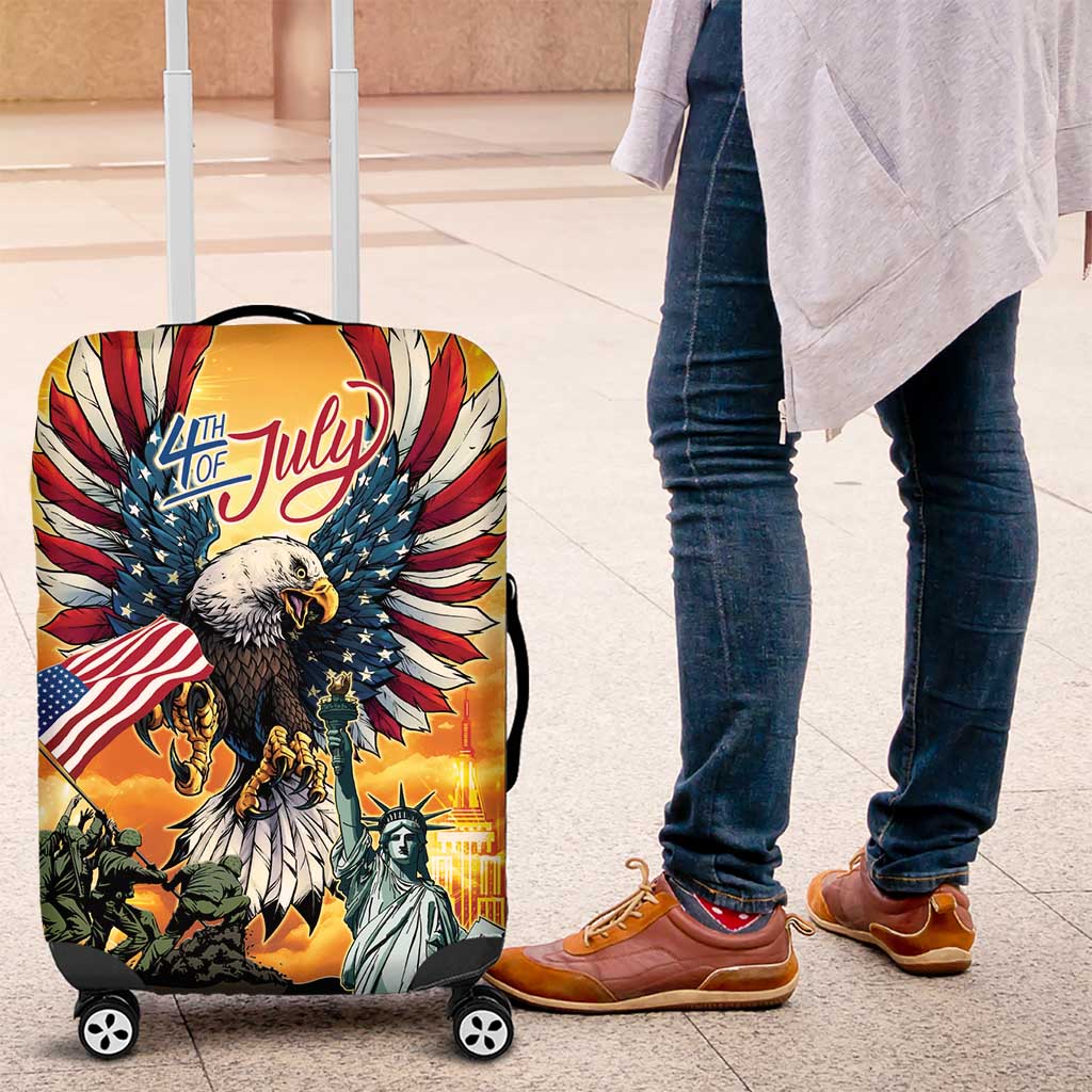 United States Fourth Of July Luggage Cover Happy Independence Day LT05
