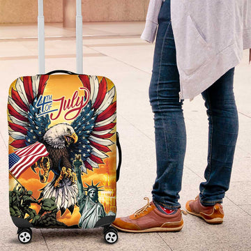 United States Fourth Of July Luggage Cover Happy Independence Day LT05