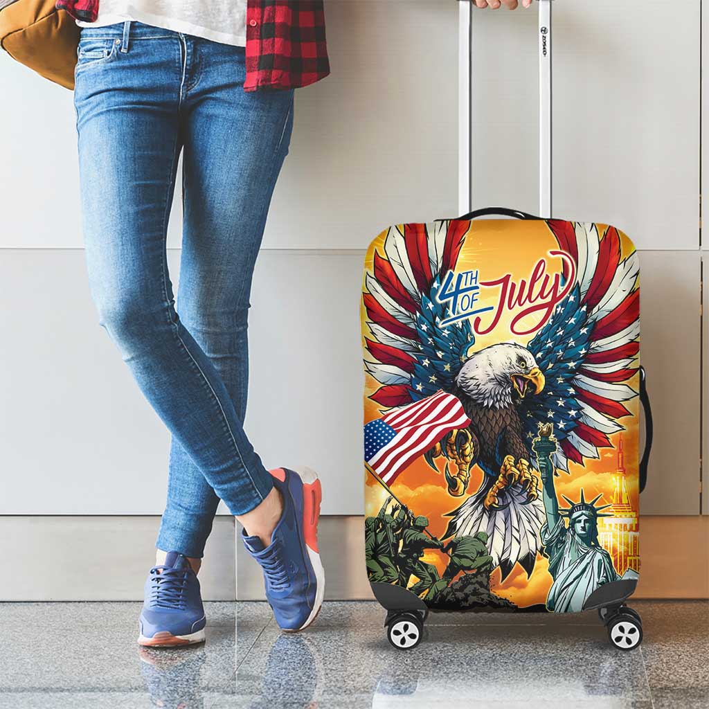United States Fourth Of July Luggage Cover Happy Independence Day LT05