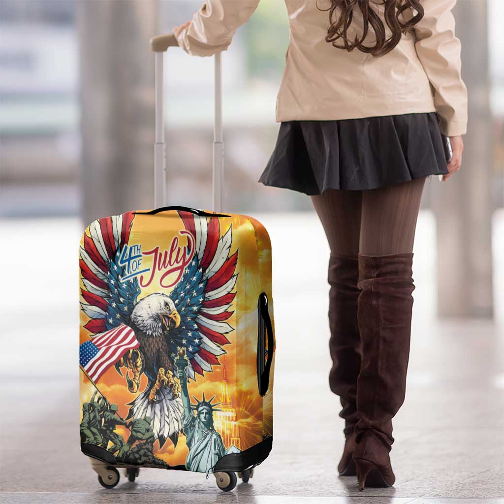 United States Fourth Of July Luggage Cover Happy Independence Day LT05