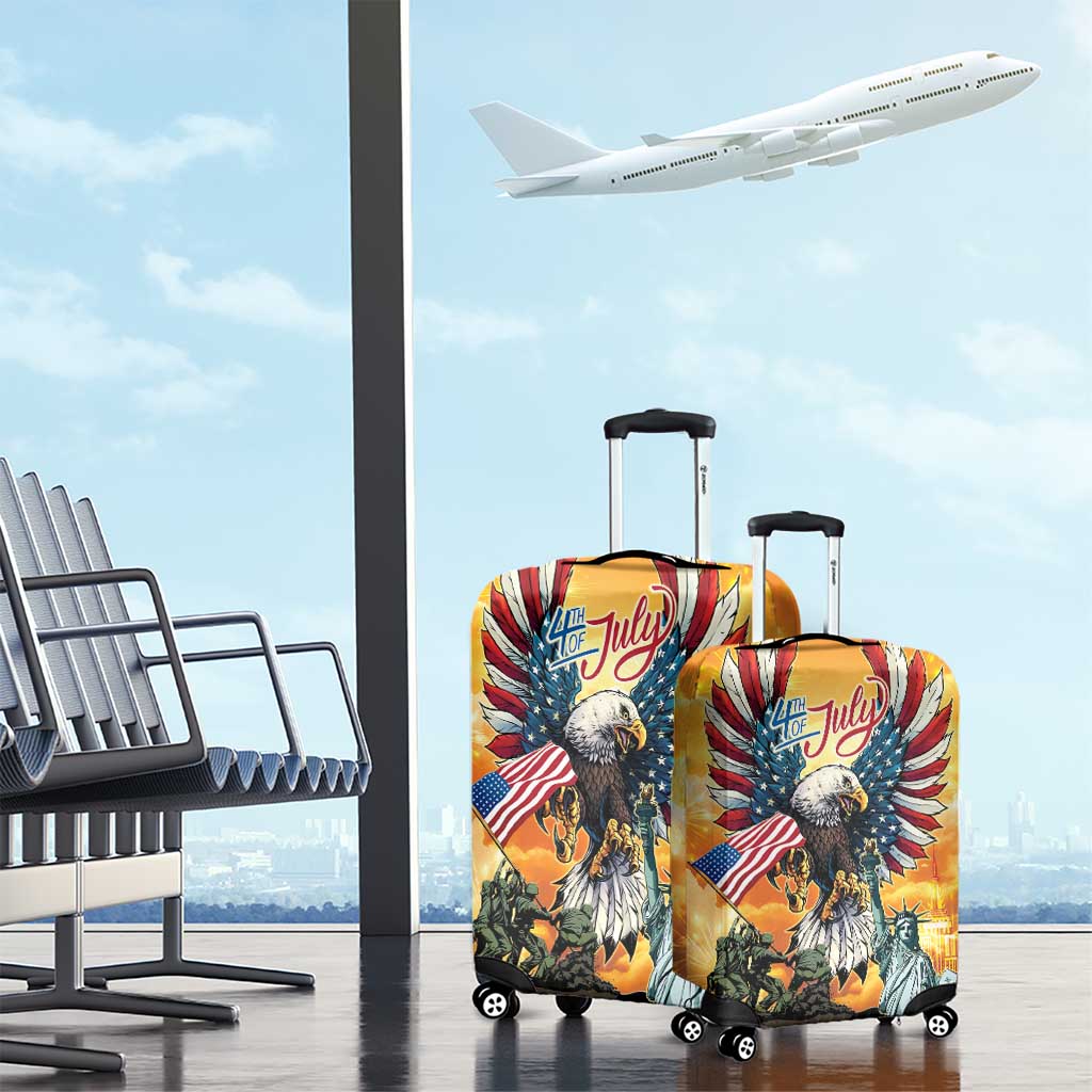 United States Fourth Of July Luggage Cover Happy Independence Day LT05