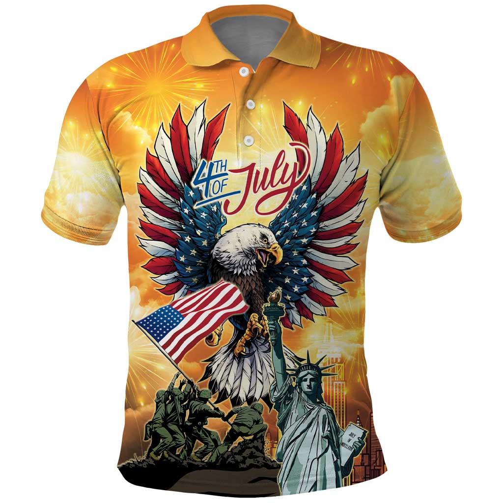 United States Fourth Of July Polo Shirt Happy Independence Day LT05
