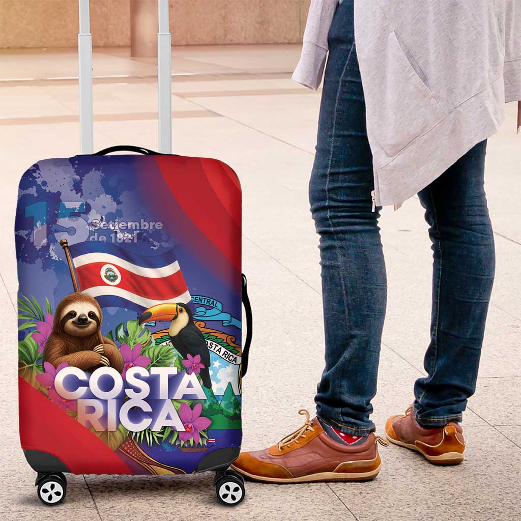 Costa Rica Independence Day Luggage Cover 204 Years Of Freedom LT05