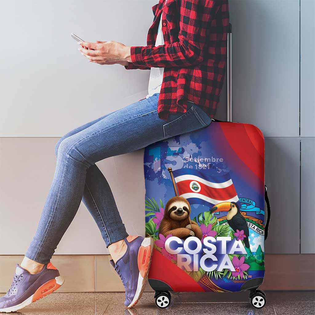 Costa Rica Independence Day Luggage Cover 204 Years Of Freedom LT05