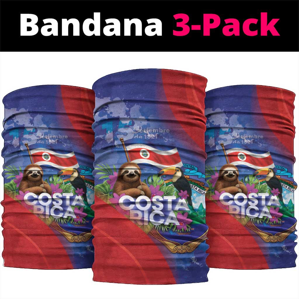 Costa Rica Independence Day Neck Gaiter 204 Years Of Freedom LT05