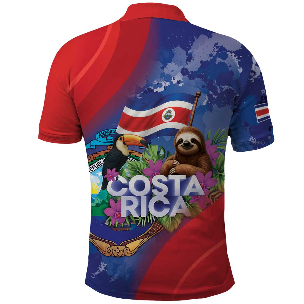 Costa Rica Independence Day Polo Shirt 204 Years Of Freedom LT05