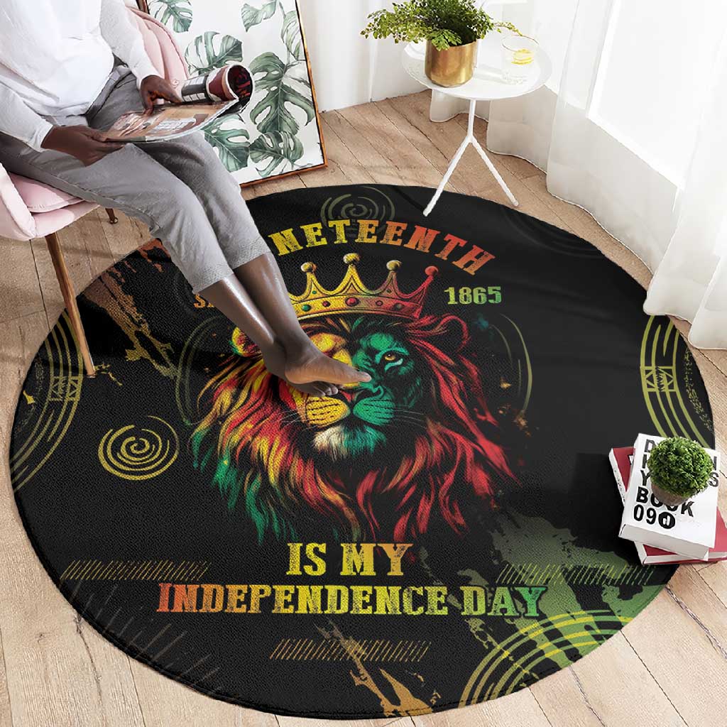Juneteenth Is My Independence Day Round Carpet LT05