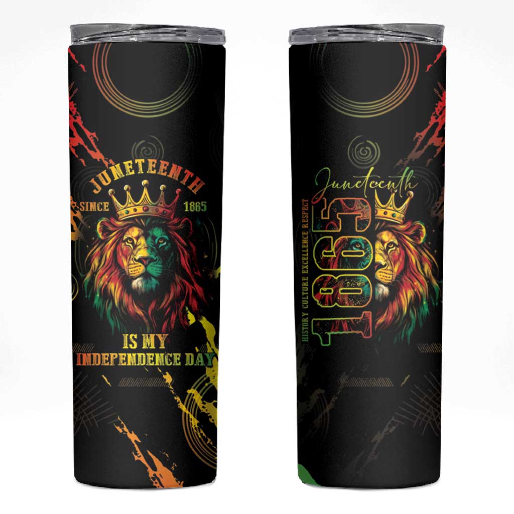 Juneteenth Is My Independence Day Skinny Tumbler LT05