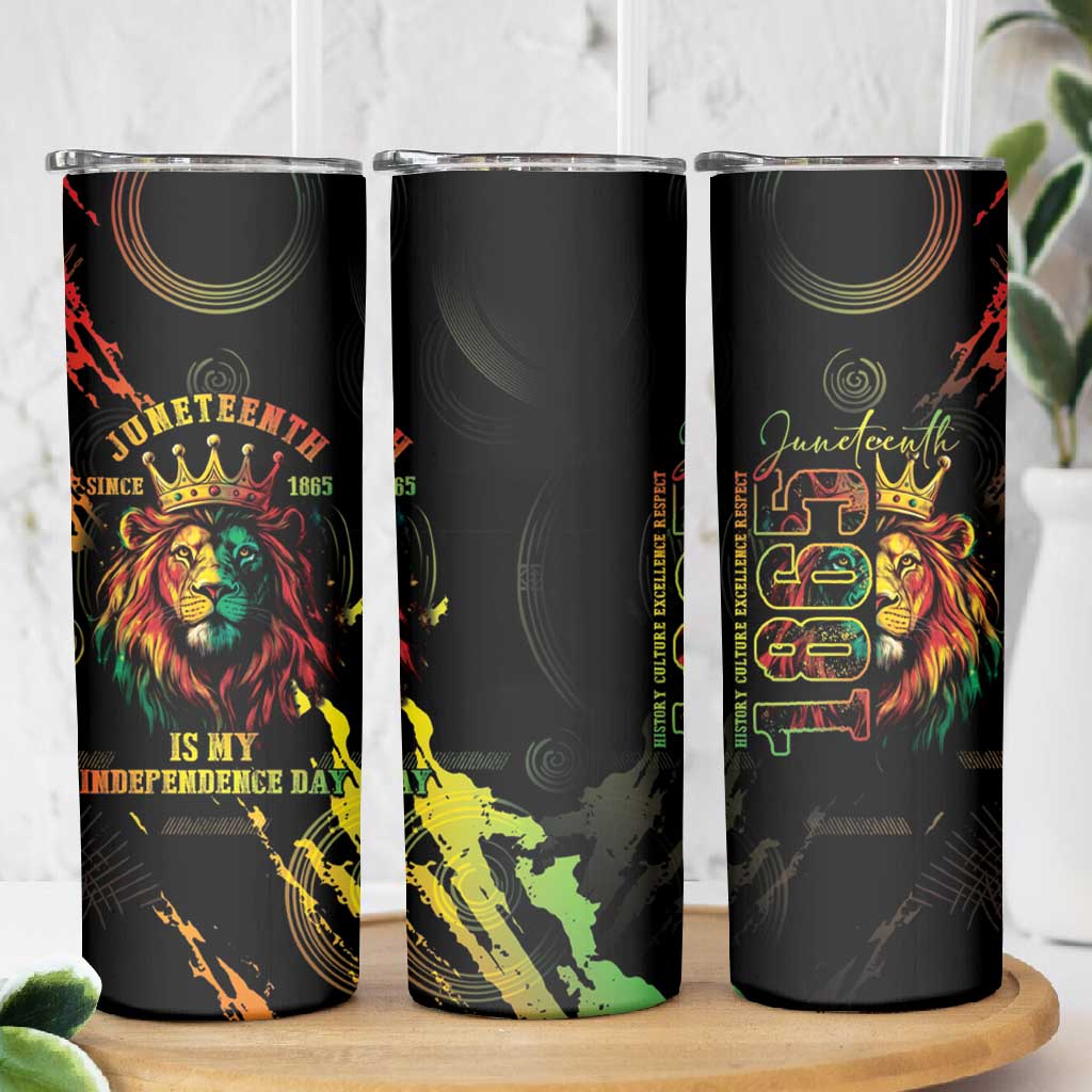 Juneteenth Is My Independence Day Skinny Tumbler LT05