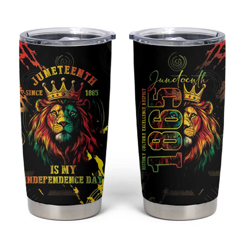 Juneteenth Is My Independence Day Tumbler Cup LT05