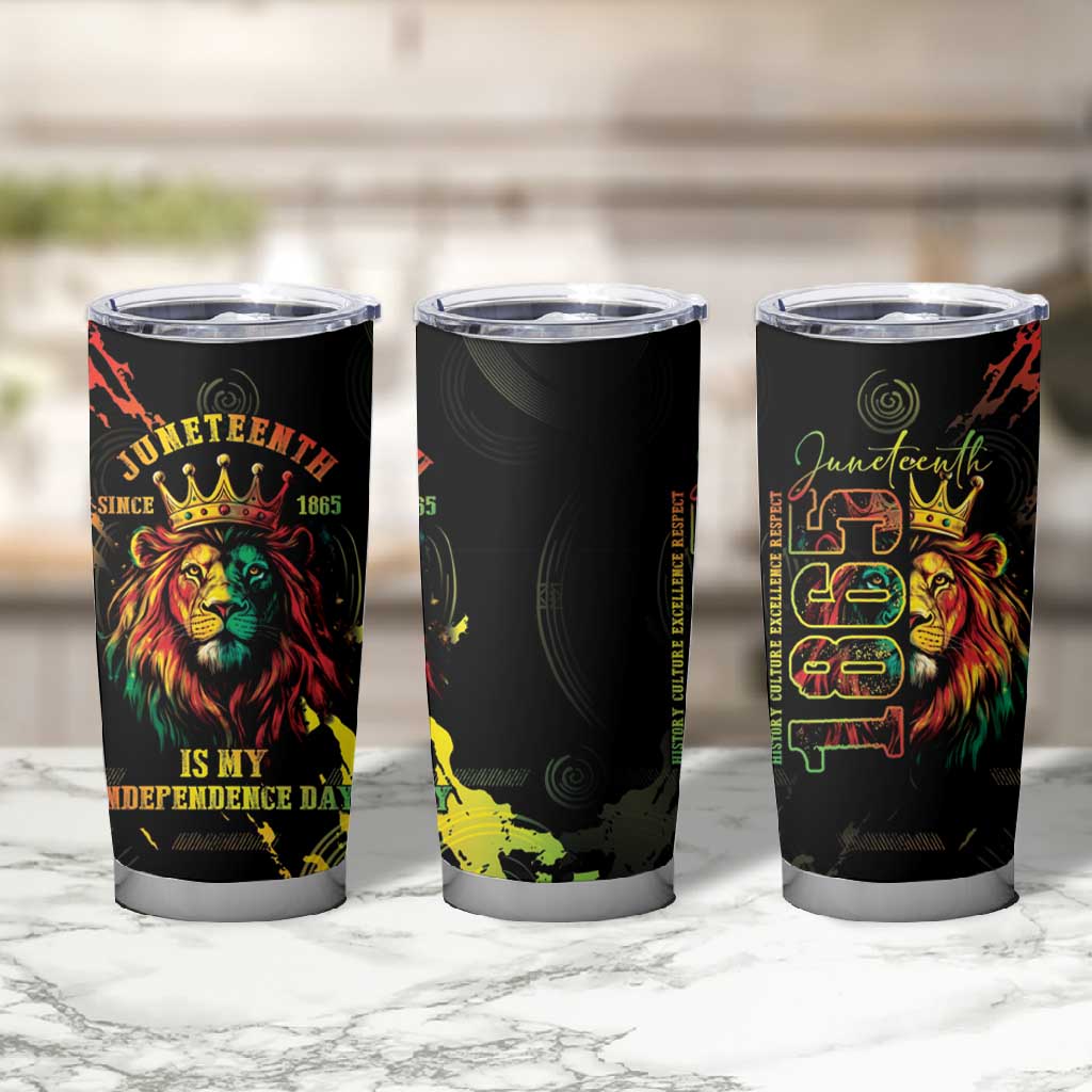 Juneteenth Is My Independence Day Tumbler Cup LT05