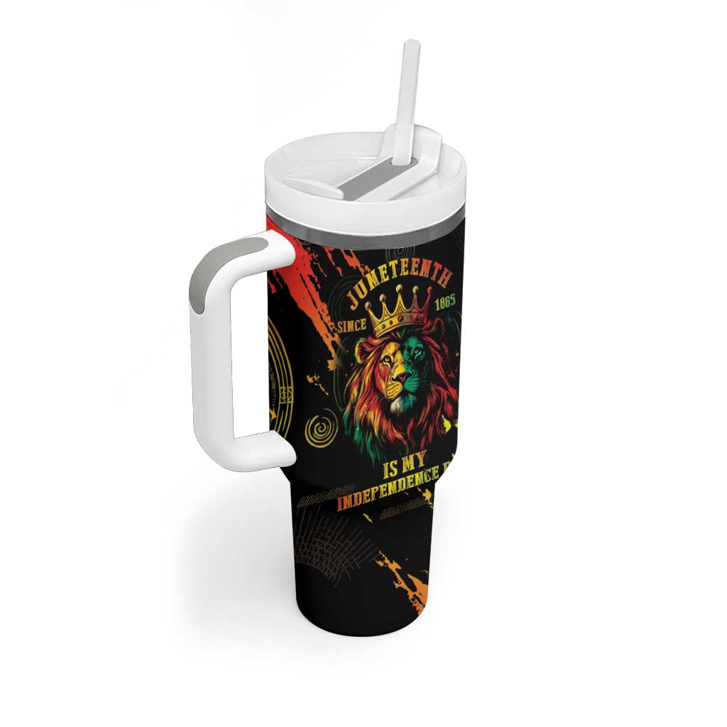 Juneteenth Is My Independence Day Tumbler With Handle LT05