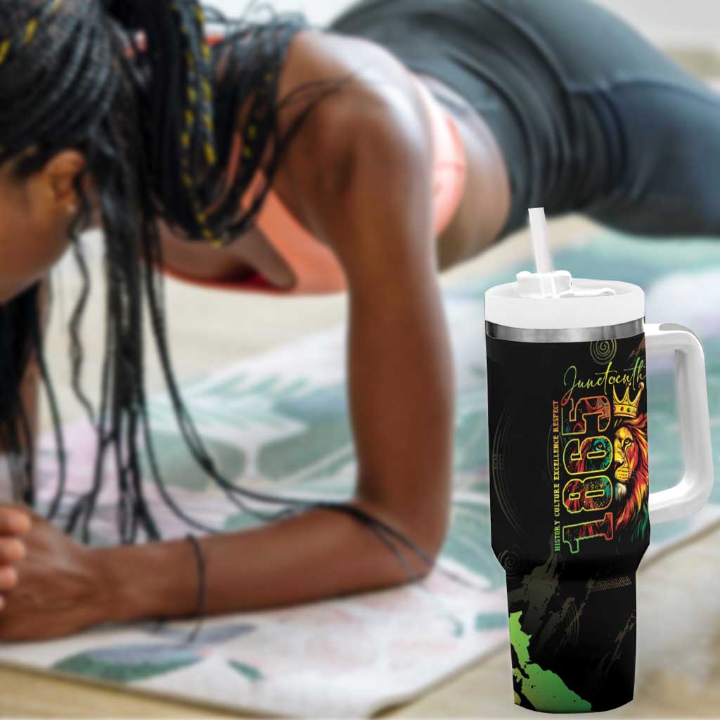 Juneteenth Is My Independence Day Tumbler With Handle LT05
