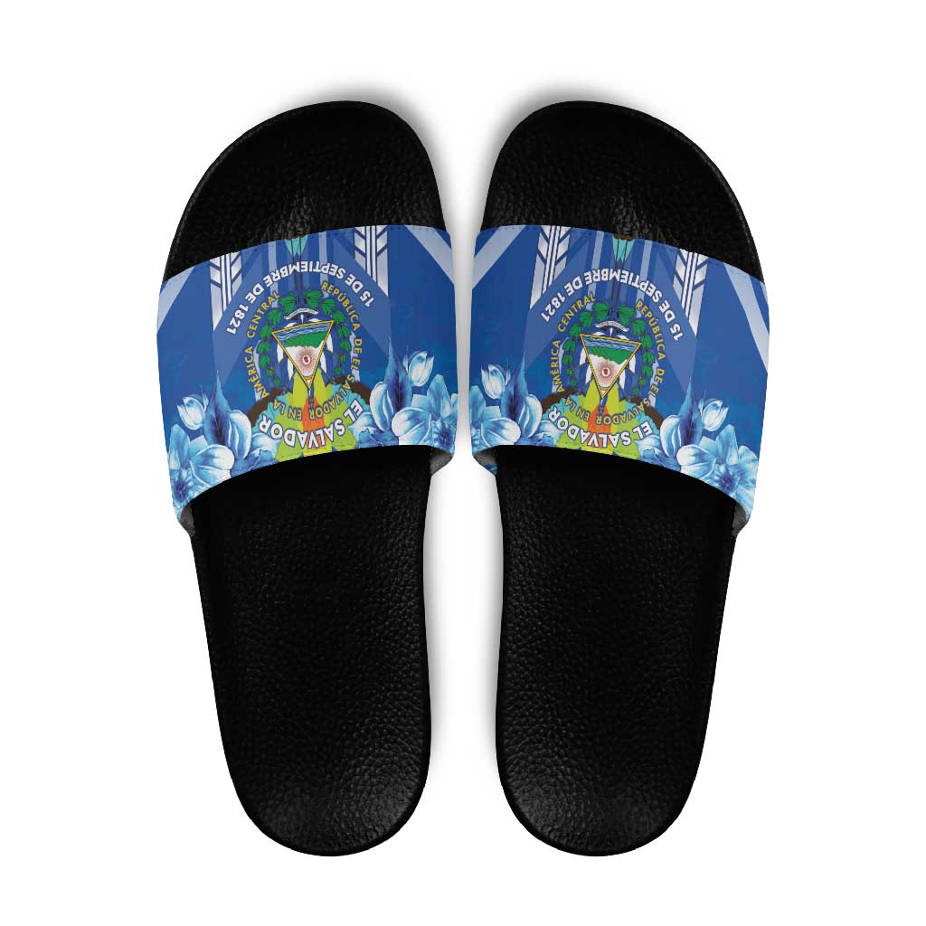 Viva El Salvador Slide Sandals Happy Independence Day LT05