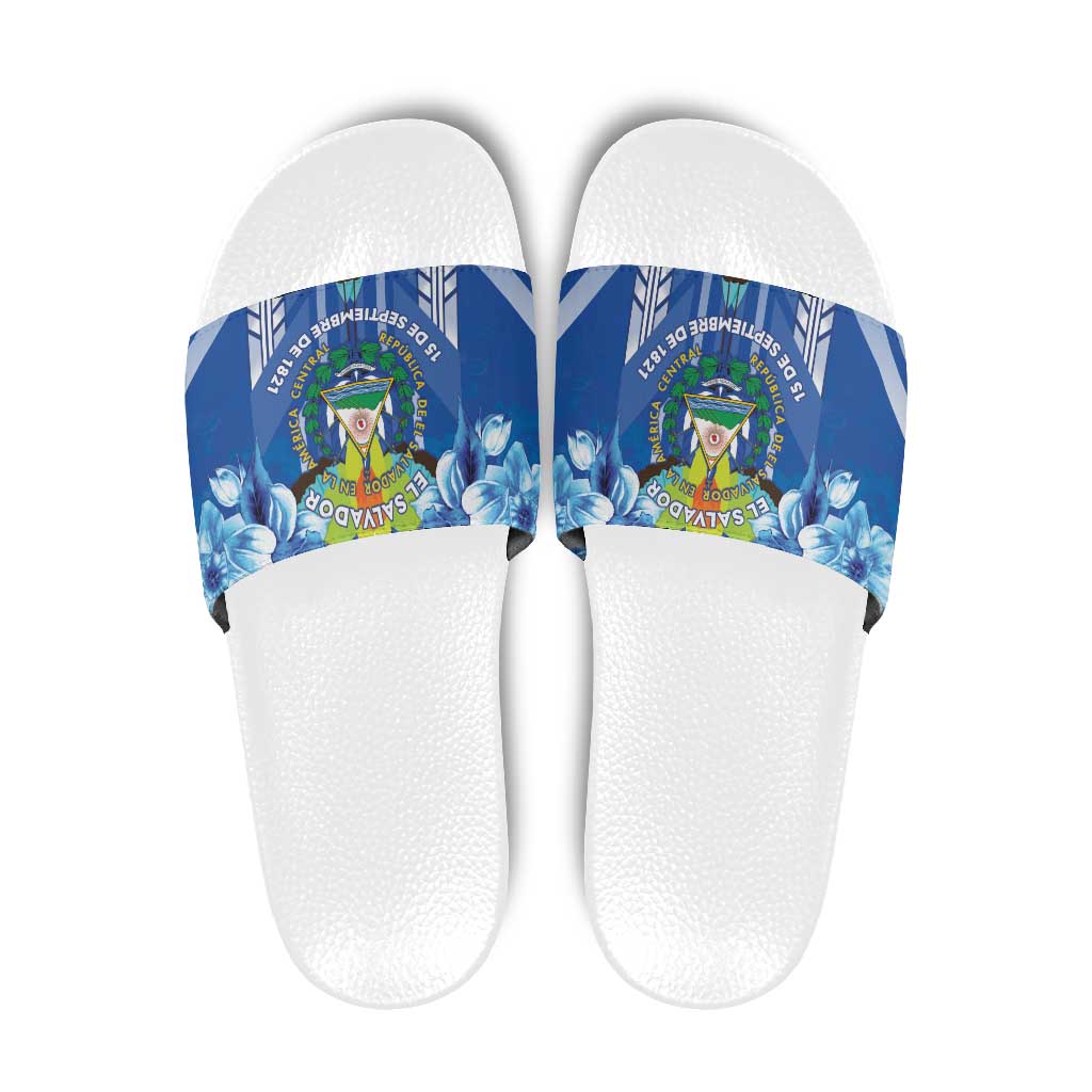 Viva El Salvador Slide Sandals Happy Independence Day LT05
