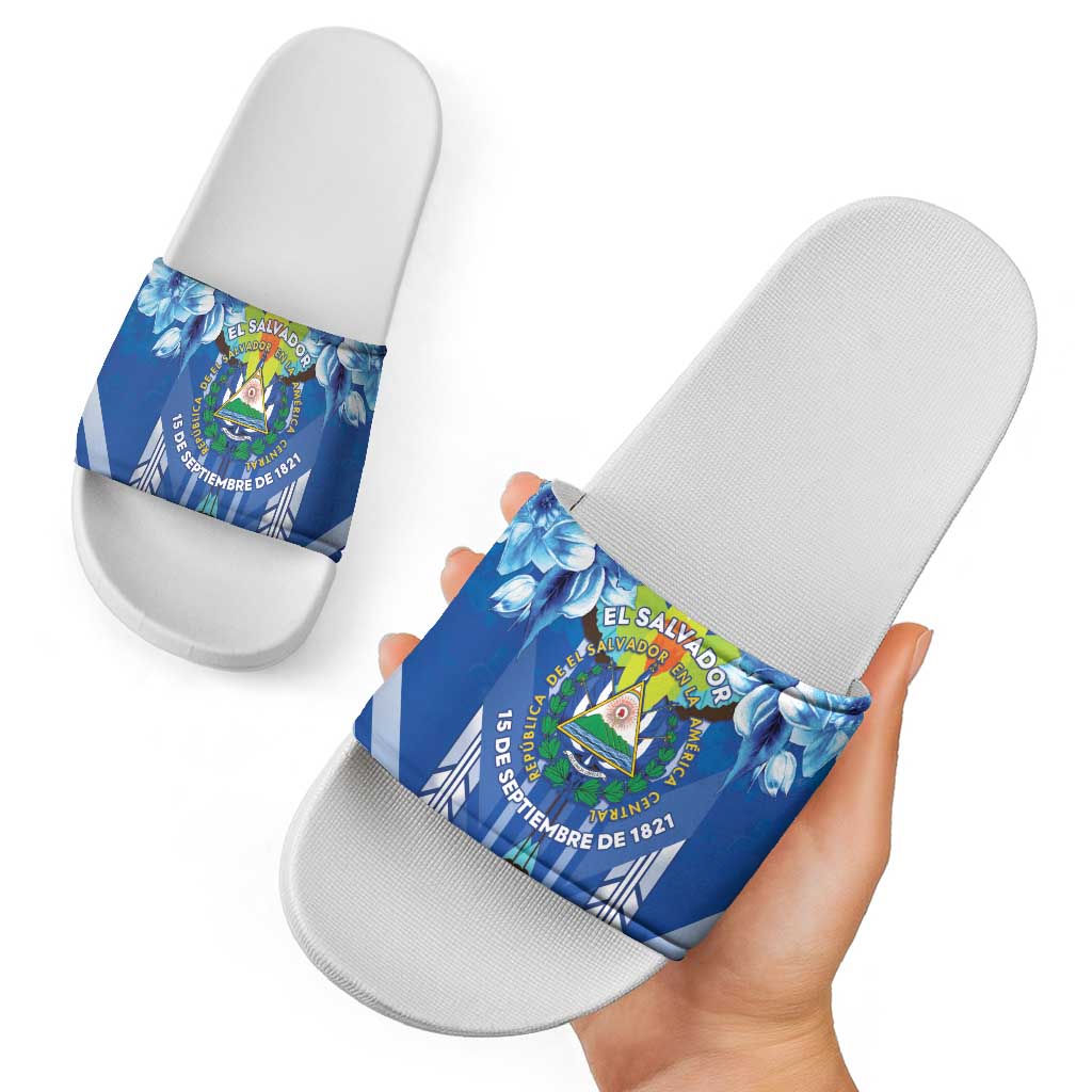 Viva El Salvador Slide Sandals Happy Independence Day LT05