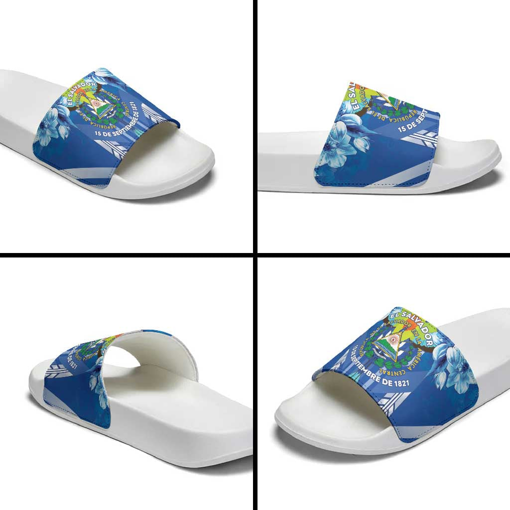 Viva El Salvador Slide Sandals Happy Independence Day LT05