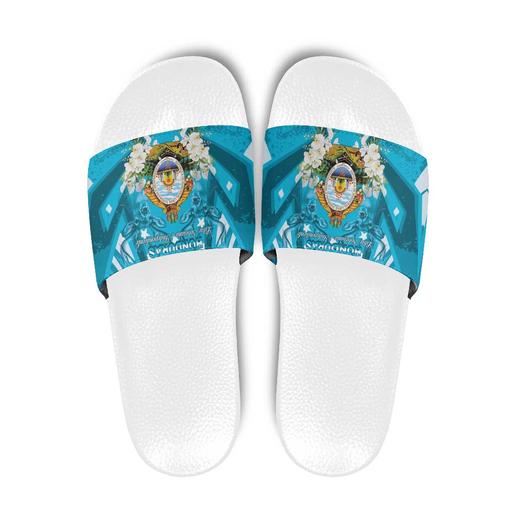 Honduras Independence Day Slide Sandals Coat Of Arms Special Style LT05