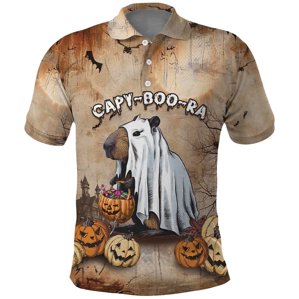 Halloween Capy Boo Ra Polo Shirt Spooky Bara Season LT05