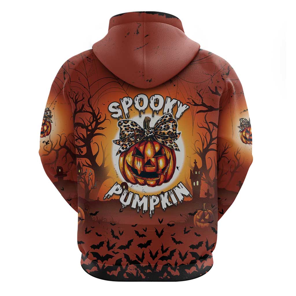 Coquette Pumpkin Halloween Hoodie It's Spooky Season LT05