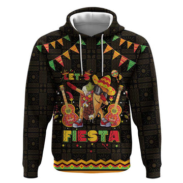 Mexico Cinco De Mayo Hoodie Let's Fiesta Dabbing Taco LT05