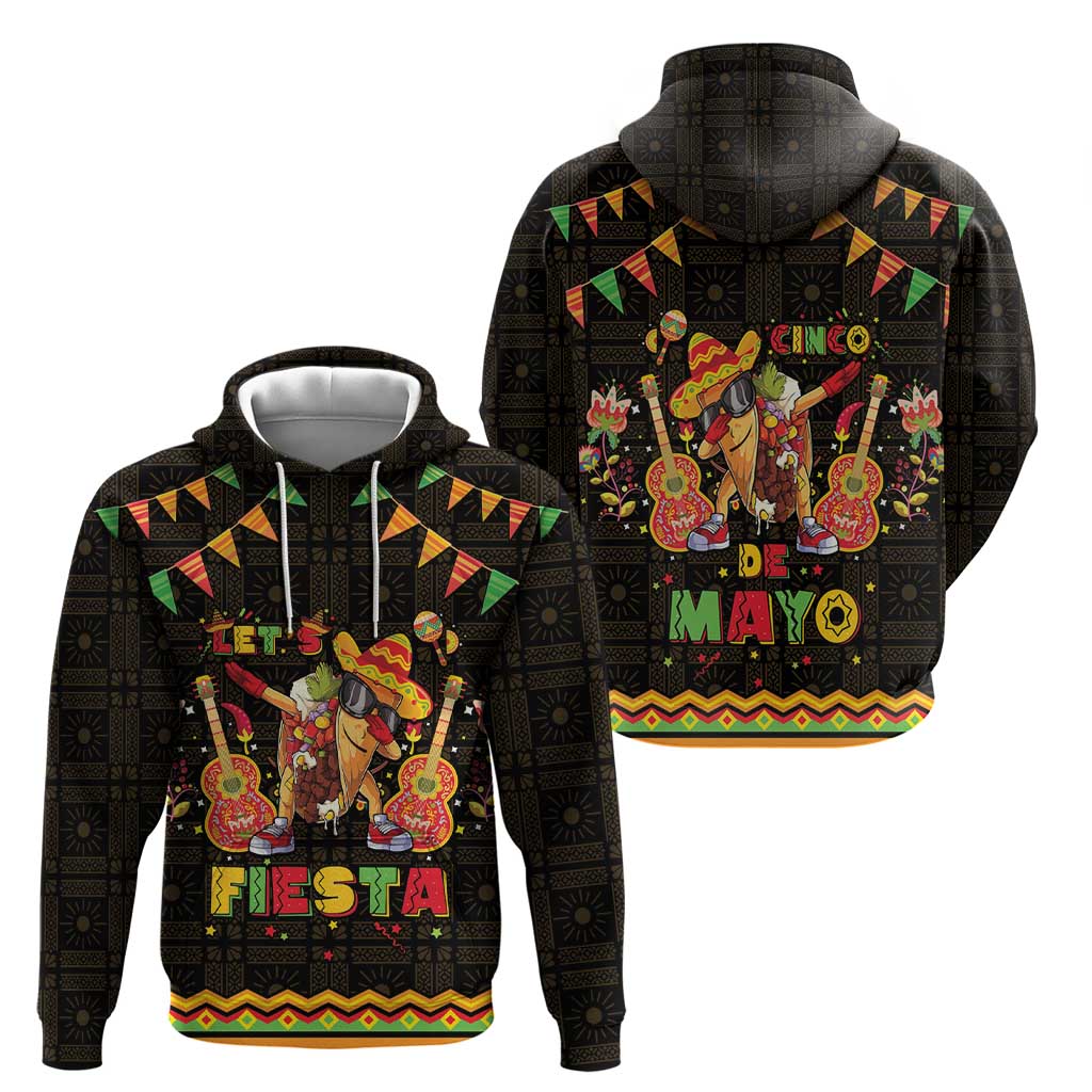 Mexico Cinco De Mayo Hoodie Let's Fiesta Dabbing Taco LT05