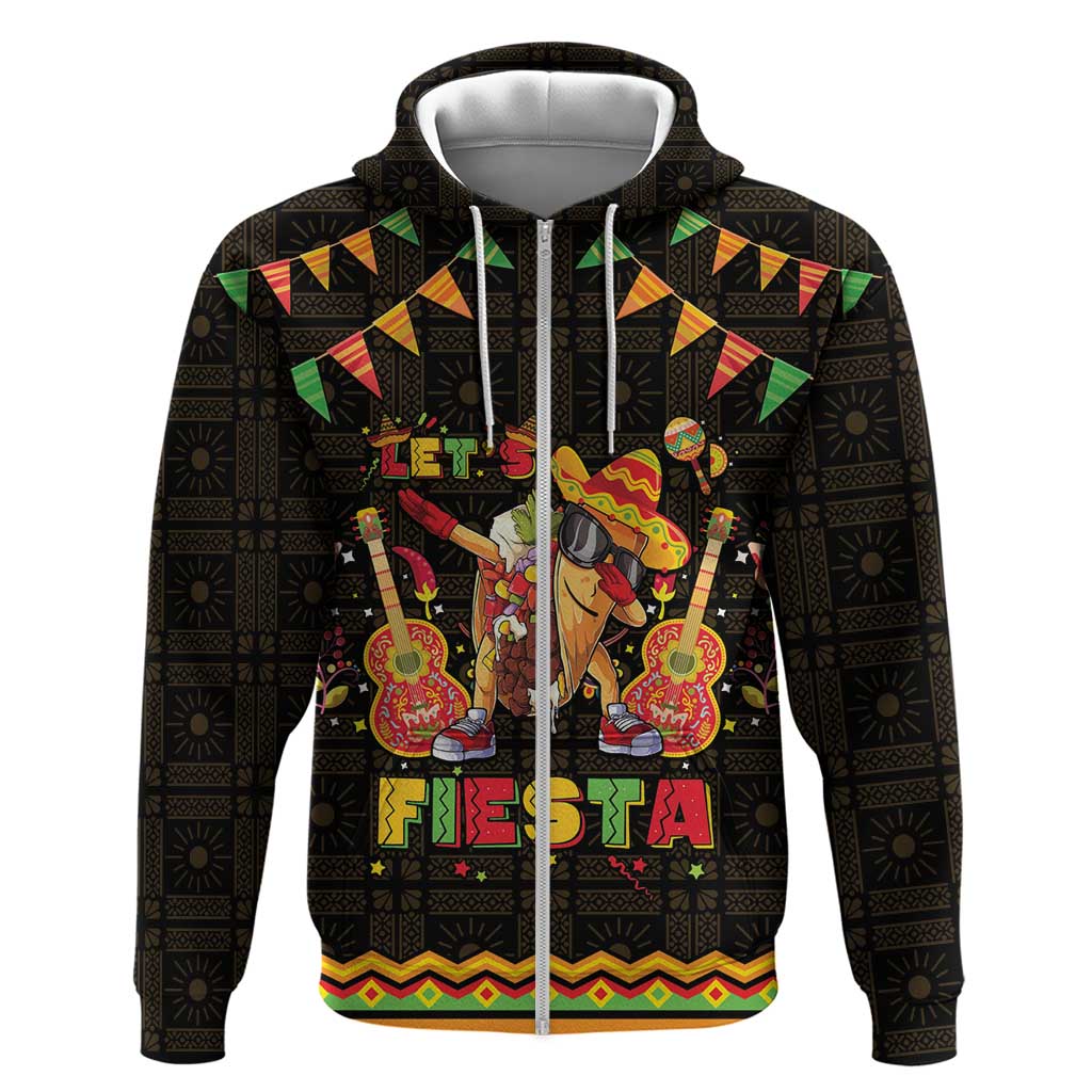 Mexico Cinco De Mayo Hoodie Let's Fiesta Dabbing Taco LT05
