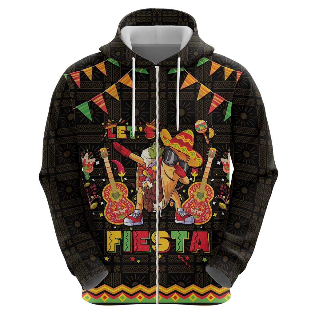 Mexico Cinco De Mayo Hoodie Let's Fiesta Dabbing Taco LT05