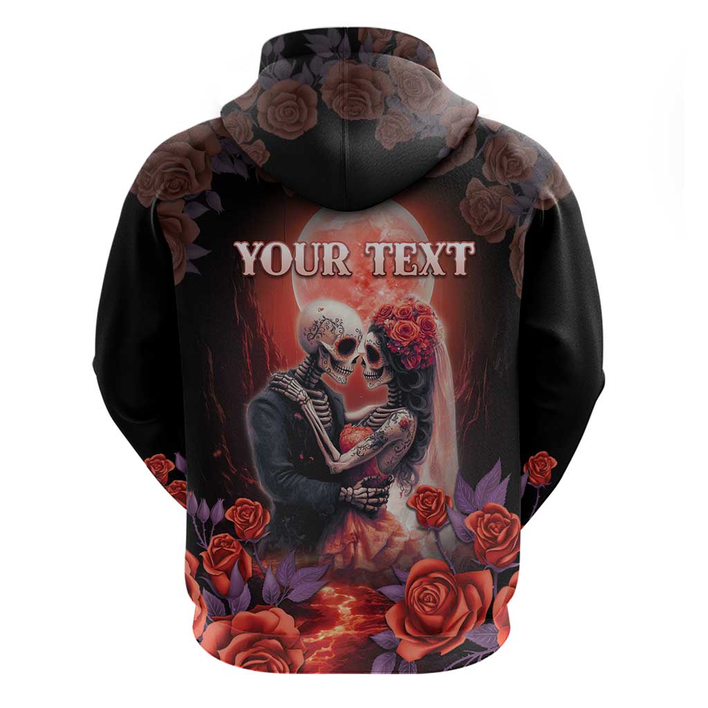 Personalised Day of Dead Couple Sugar Skull Hoodie Forever and Ever! LT05