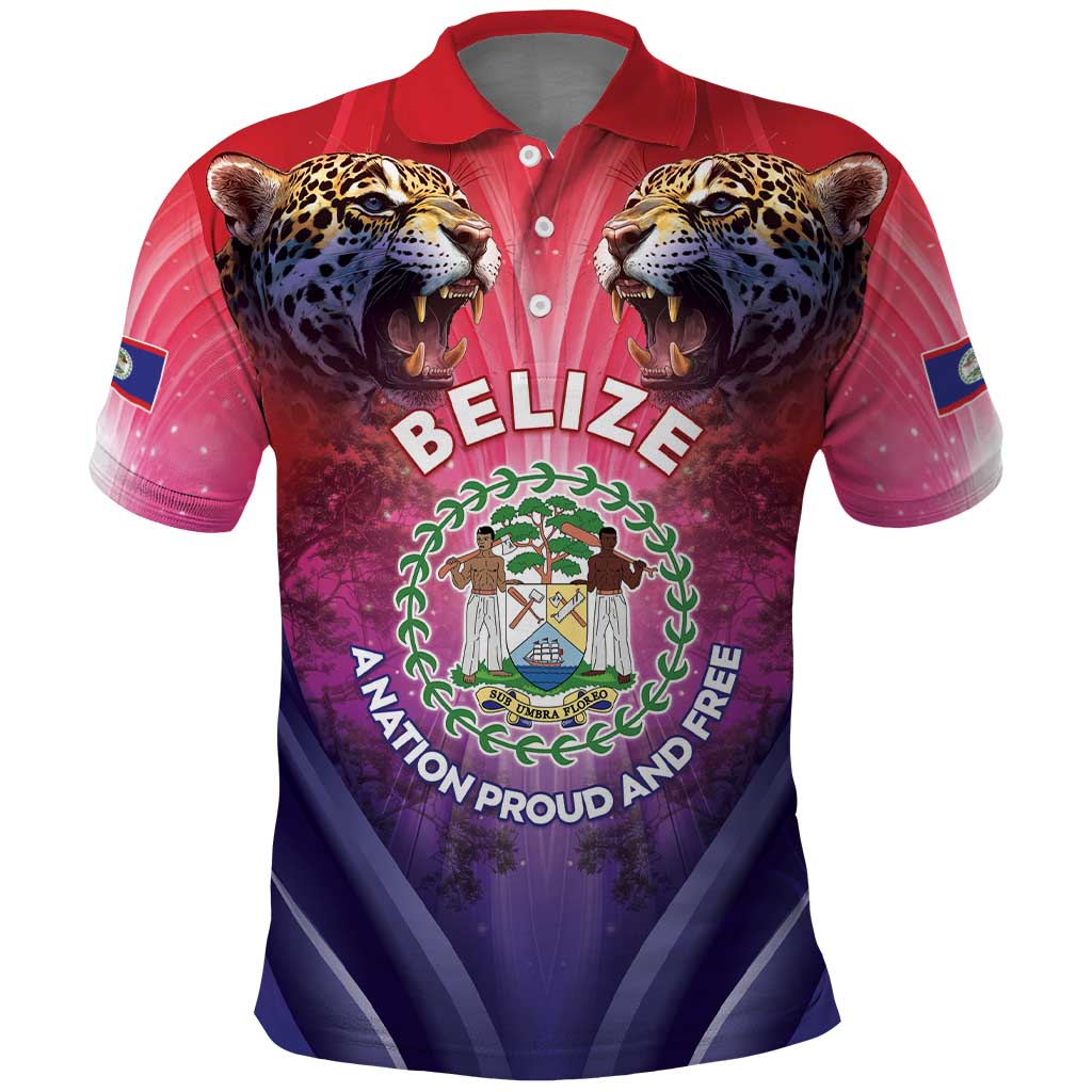 Belize 44th Independence Anniversary Polo Shirt Stronger Together Rising Forever LT05