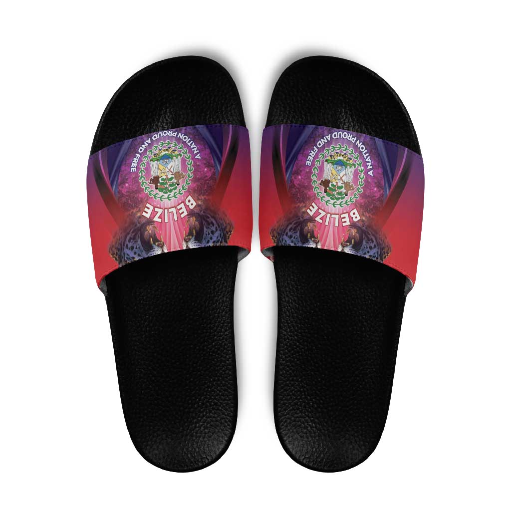 Belize 44th Independence Anniversary Slide Sandals Stronger Together Rising Forever LT05