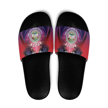 Belize 44th Independence Anniversary Slide Sandals Stronger Together Rising Forever LT05