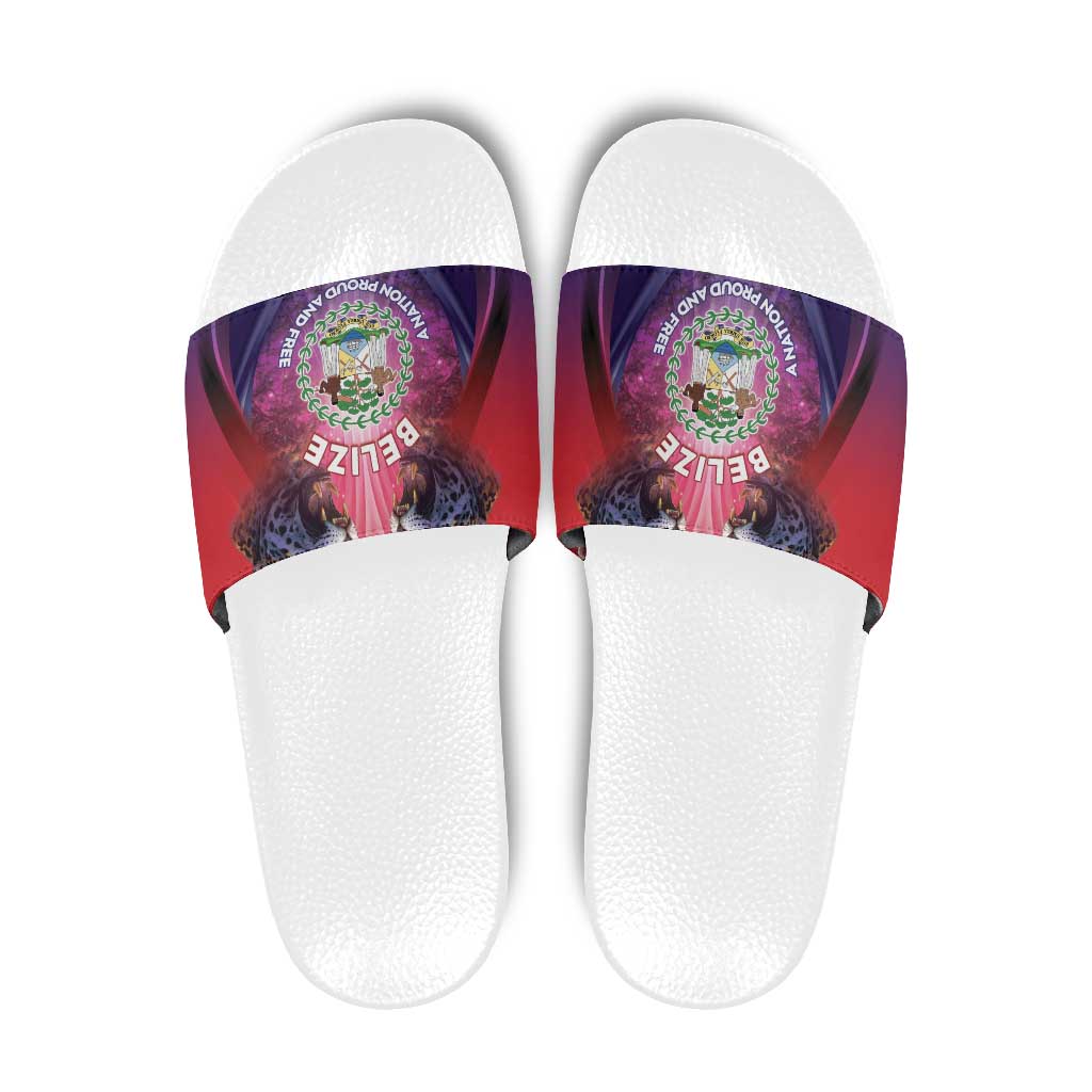 Belize 44th Independence Anniversary Slide Sandals Stronger Together Rising Forever LT05