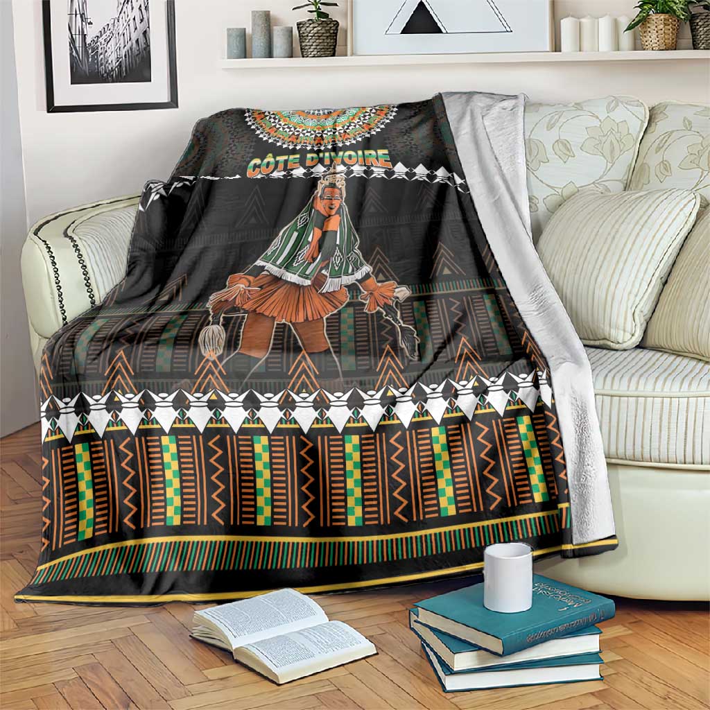 Ivory Coast Festival Of Masks Blanket Traditional Zaouli Dance LT05
