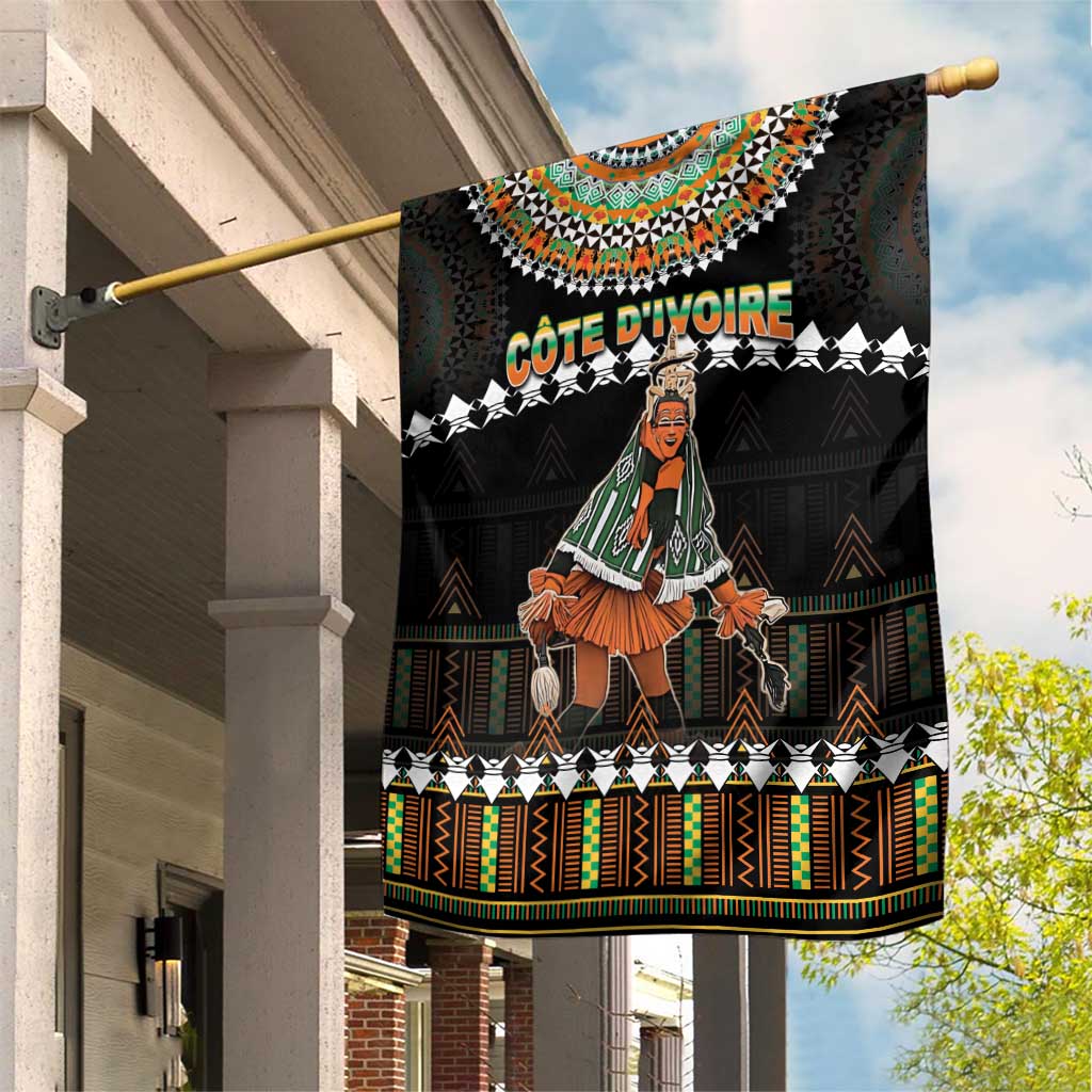 Ivory Coast Festival Of Masks Garden Flag Traditional Zaouli Dance LT05