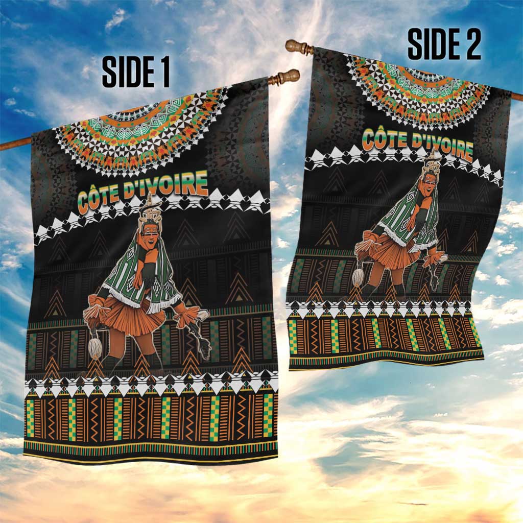 Ivory Coast Festival Of Masks Garden Flag Traditional Zaouli Dance LT05