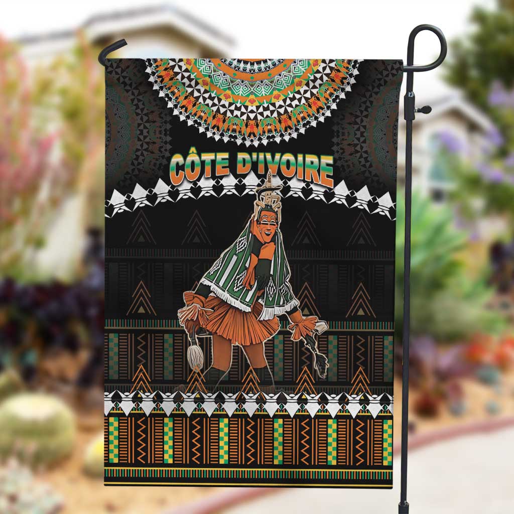 Ivory Coast Festival Of Masks Garden Flag Traditional Zaouli Dance LT05