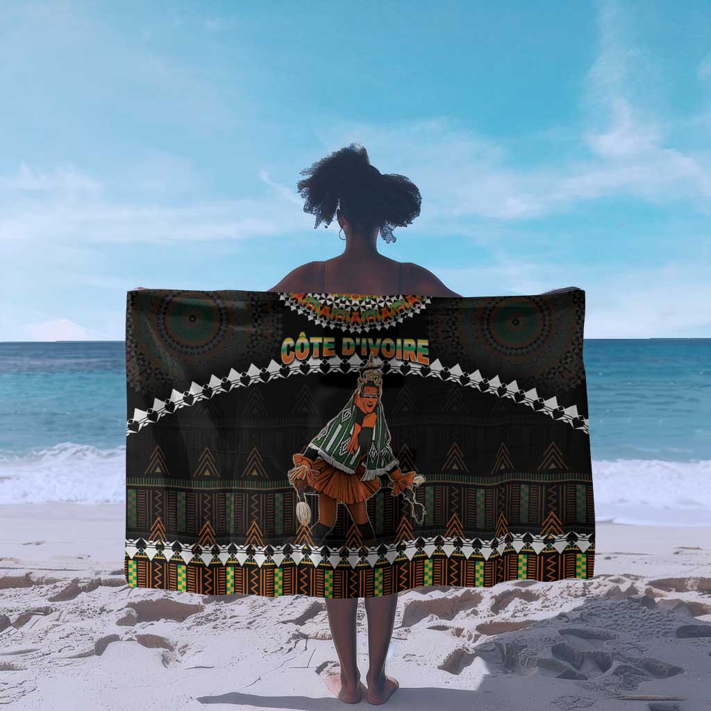 Ivory Coast Festival Of Masks Sarong Traditional Zaouli Dance LT05