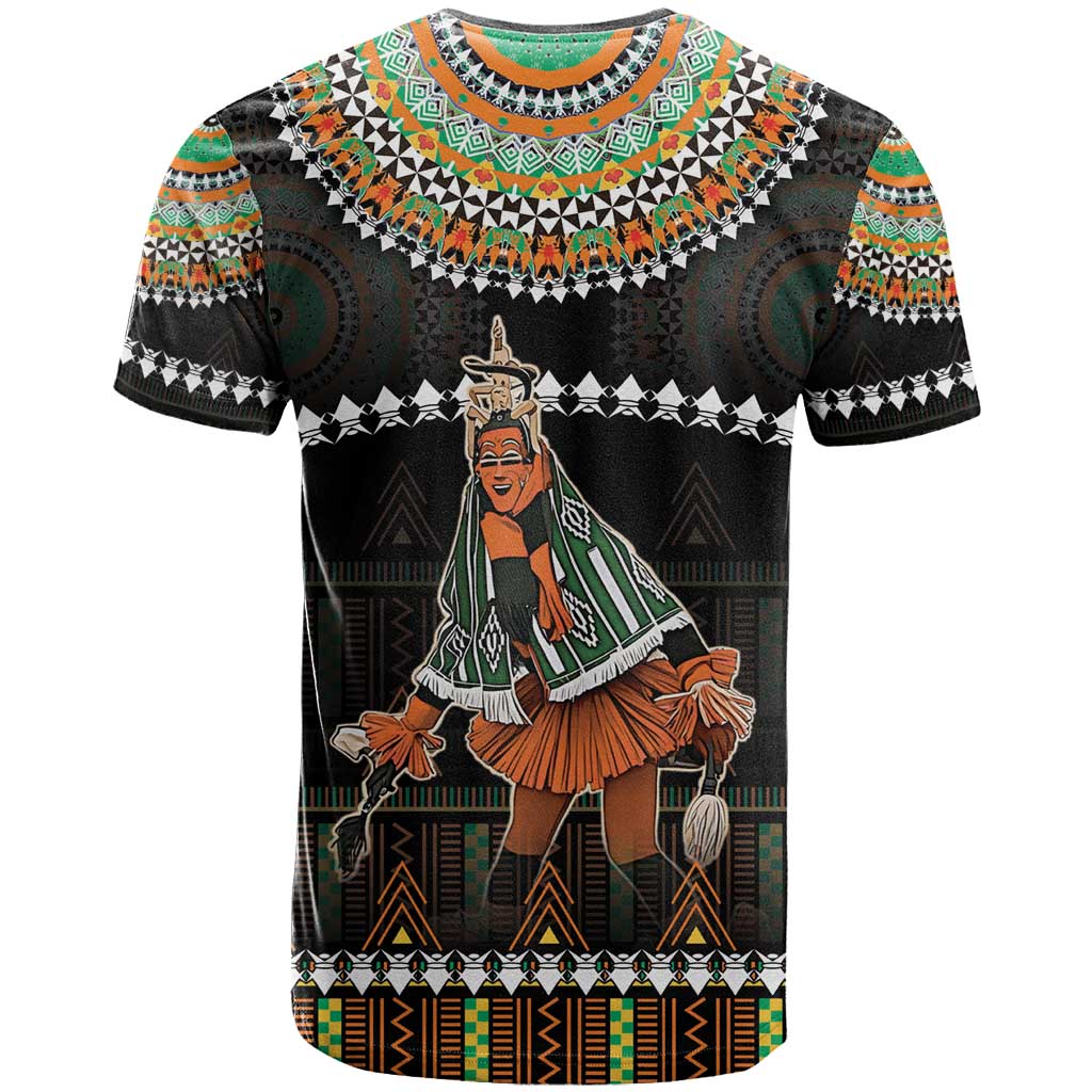 Ivory Coast Festival Of Masks T shirt Traditional Zaouli Dance LT05