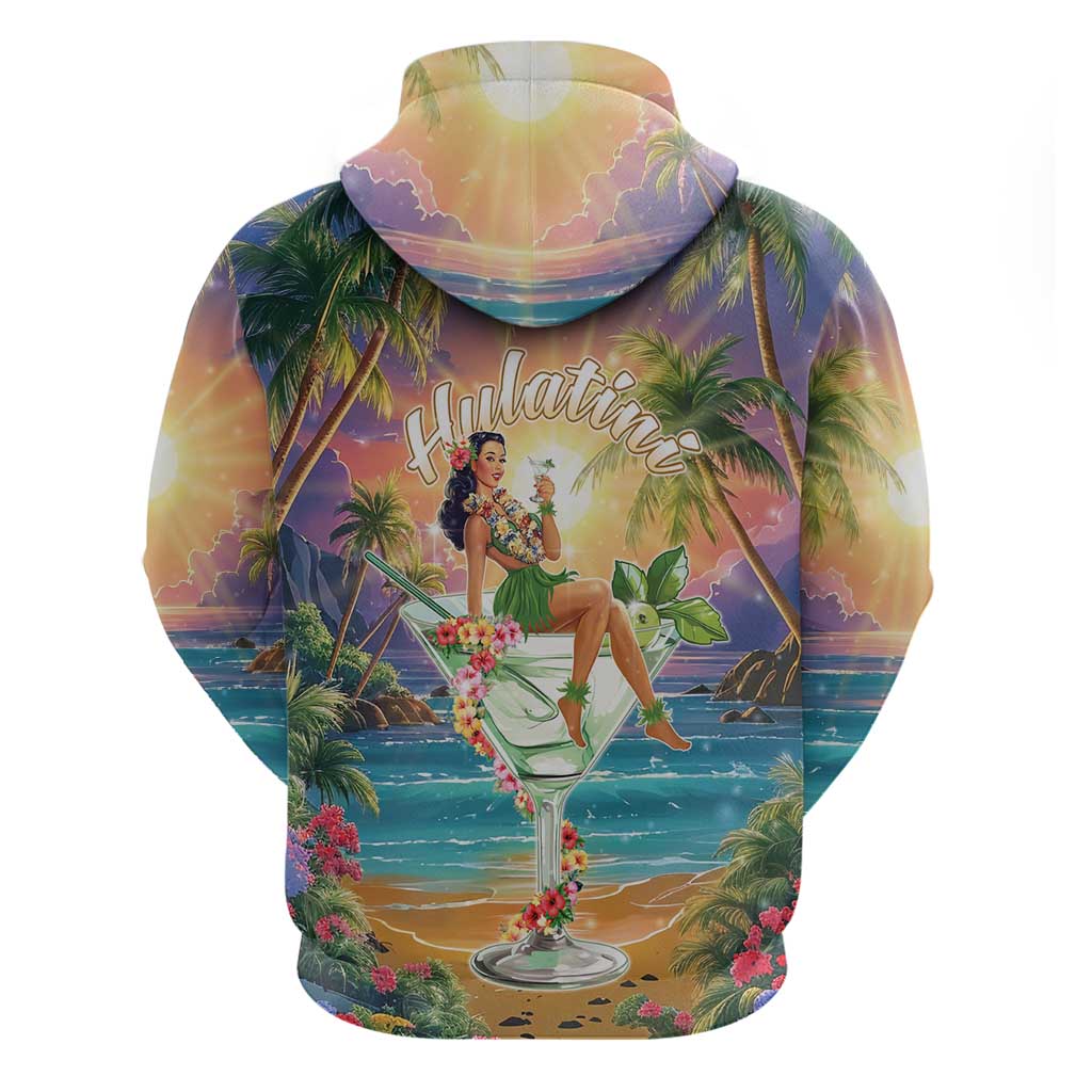 Aloha Hawaii Hoodie Hula Martini Tropical Vibes LT05