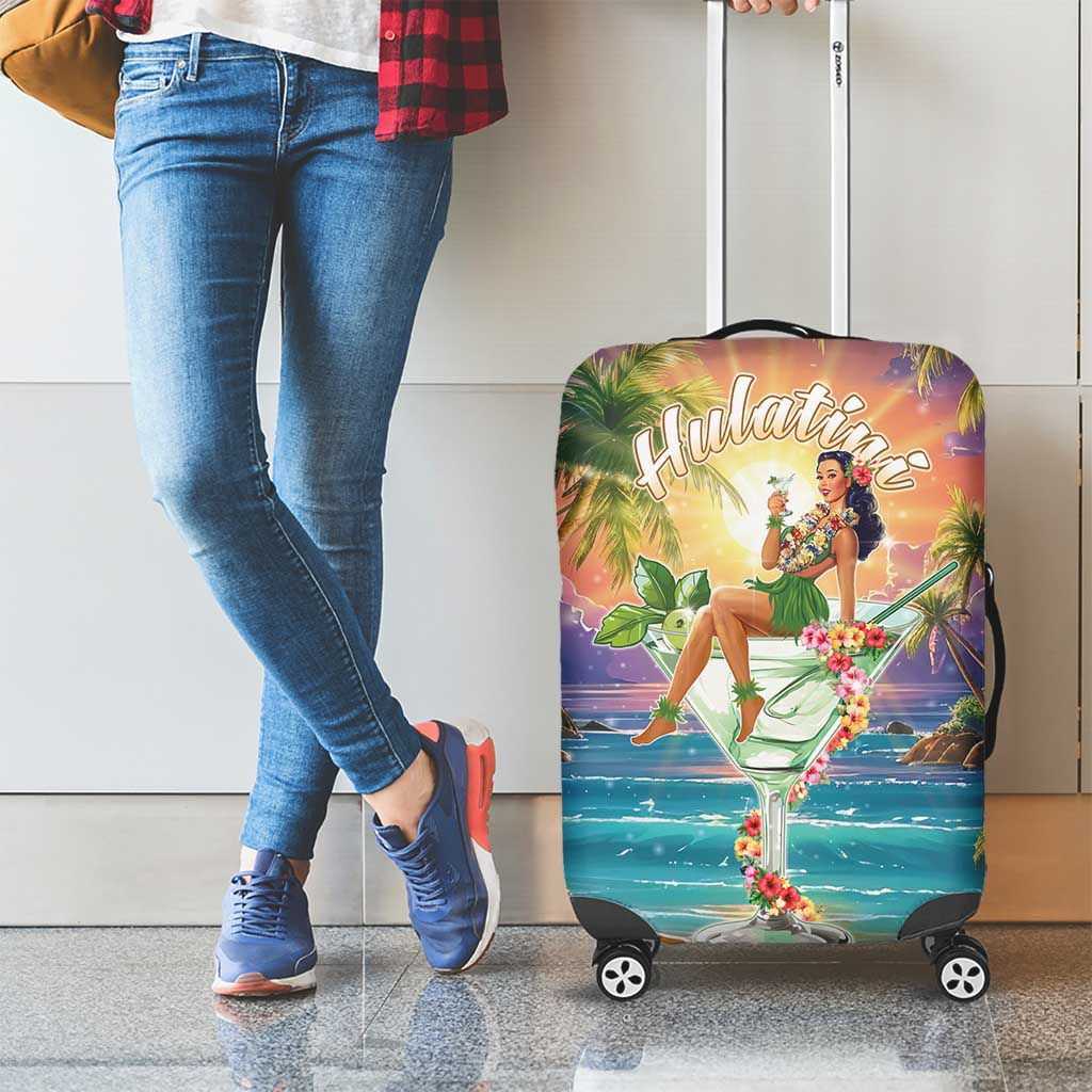 Aloha Hawaii Luggage Cover Hula Martini Tropical Vibes LT05