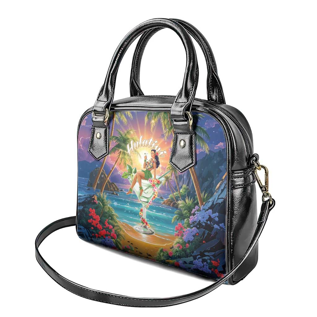 Aloha Hawaii Shoulder Handbag Hula Martini Tropical Vibes LT05