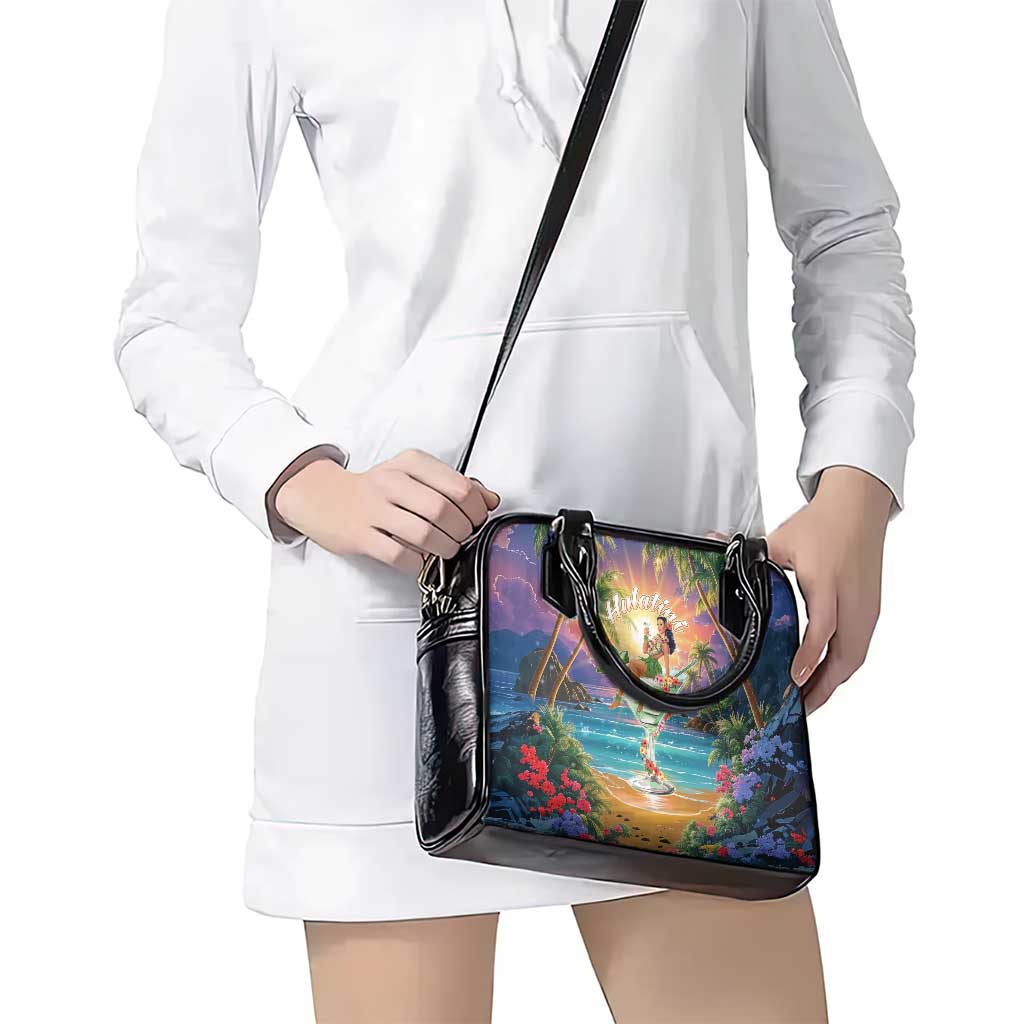 Aloha Hawaii Shoulder Handbag Hula Martini Tropical Vibes LT05