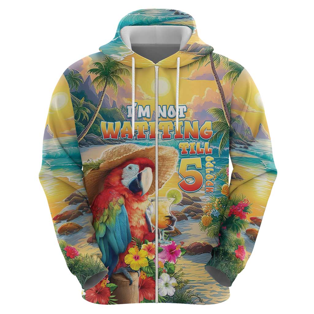 Hawaii Parrot Hoodie Im Not Waiting Till 5 Oclock LT05