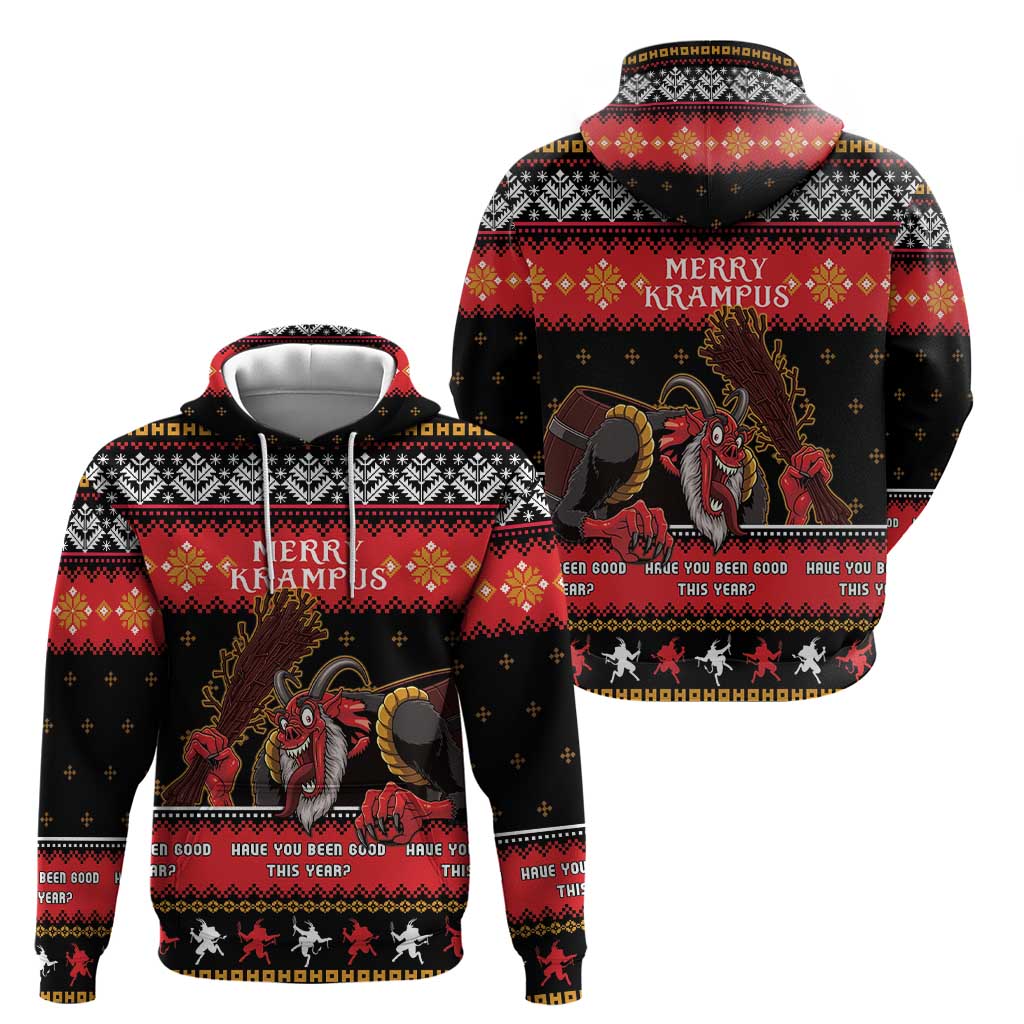 Merry Christmas Krampus Hoodie Have You Been Good This Year LT05