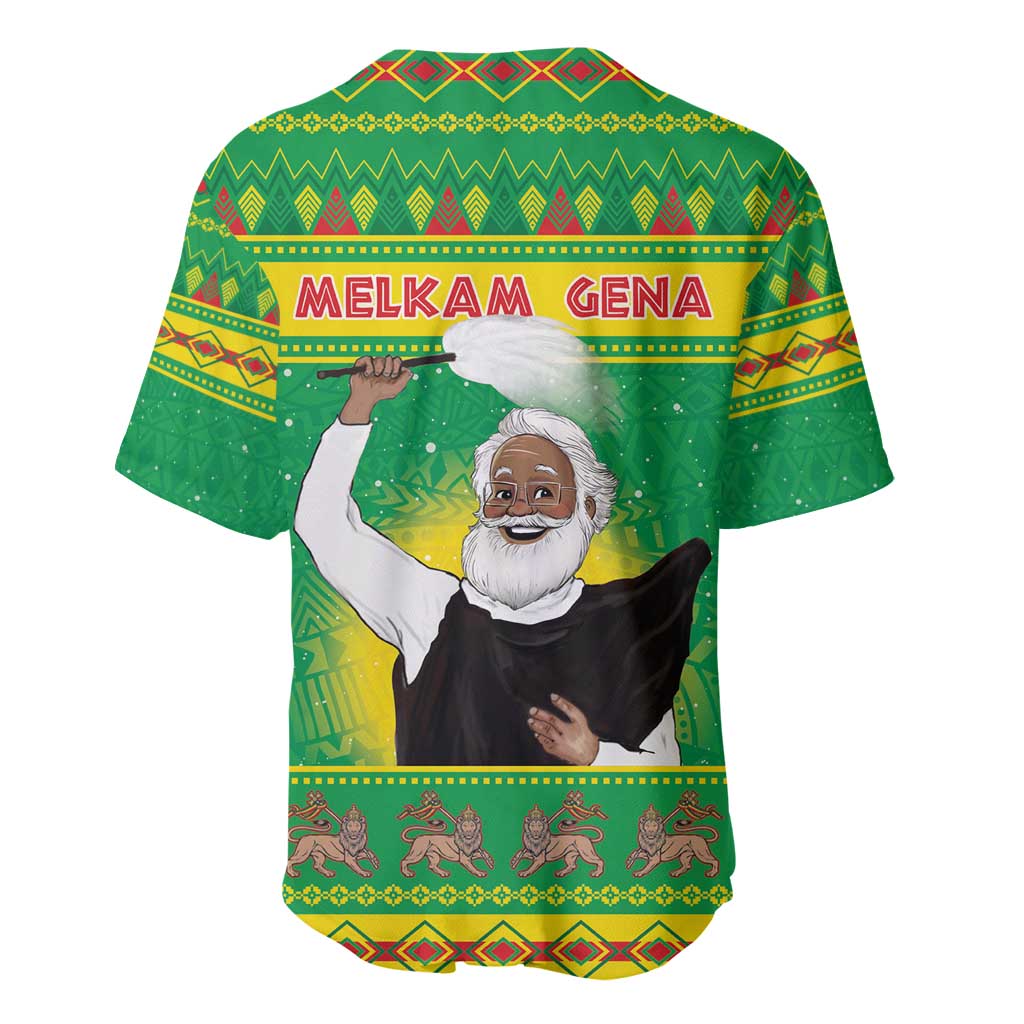 Afro Ethiopia Christmas Baseball Jersey Melkam Gena Yegena Abat LT05